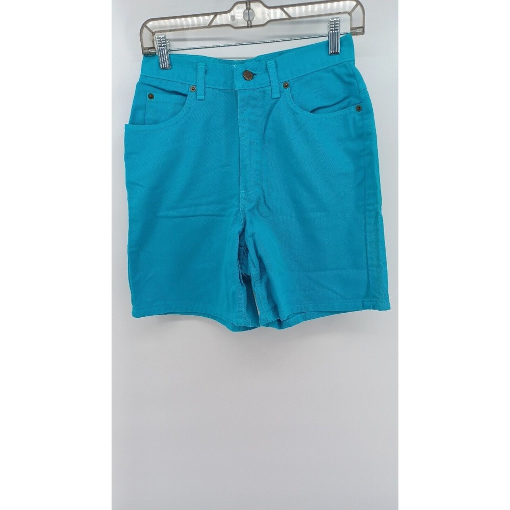 Gantos Women's Denim Shorts Size 6 High Rise Blue Flat Front Vintage 80S